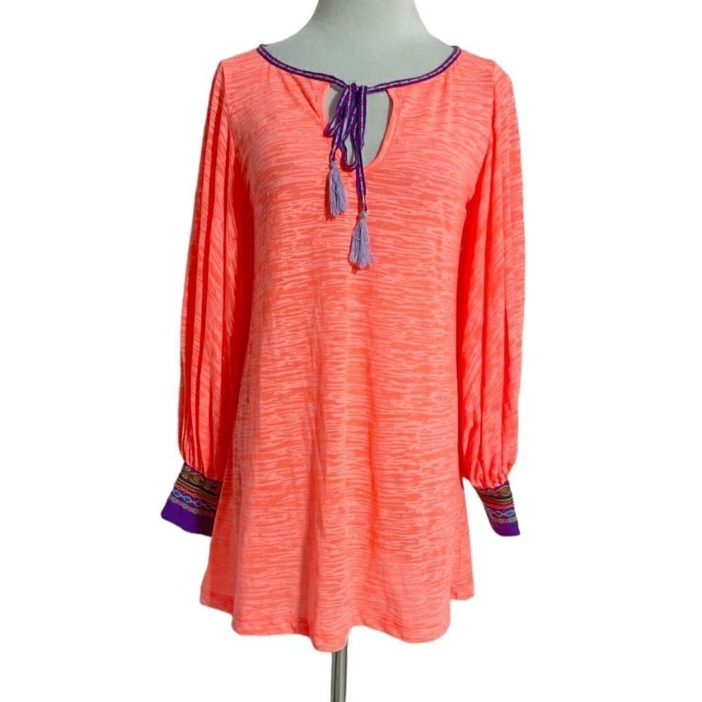 Pitusa Small Top Blouse Embroidered Boho Chic